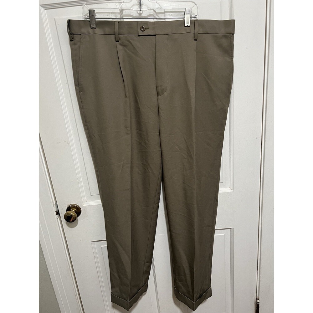 NWT Men's saddlebred Khaki Dress Pants‎ Size 40x29